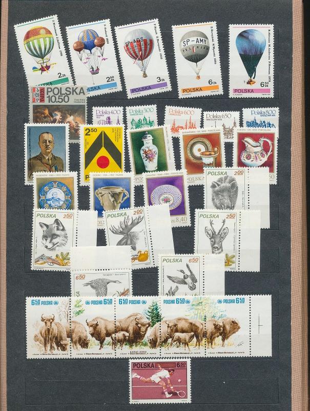 POLAND 1981/82 Sheets Horses Wildlife Balloons MNH(Apprx 70 Items)(AC 1384