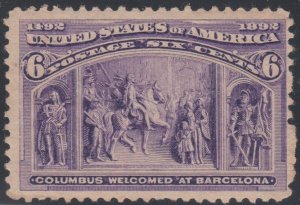 003504/ USA 1893 Sc235 6c LM/MINT Columbian Exposition
