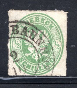 Lubeck #8  Used   F/VF.  CV $72.00   ...  3580008