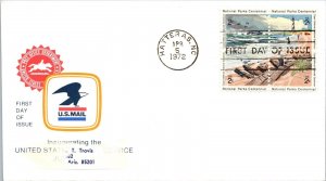 FDC 1972 SC #1451a US Airmail - Hatteras, NC - Block Of 4 - F77274
