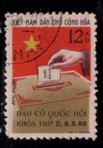 North Vietnam. Scott 123 Ballot Box stamp Used