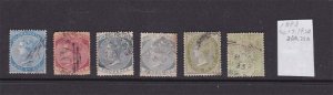 Jamaica 1888 Queen Victoria Sc 17,19,20,20a,25a MH