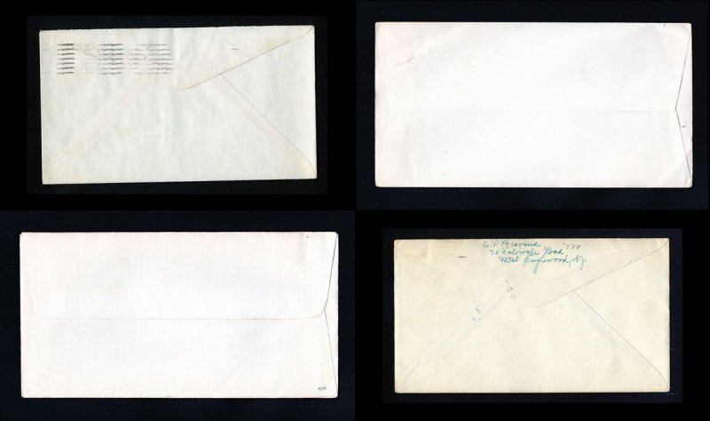 4 Different First Day Covers with no cachets dated 1930 to 1933