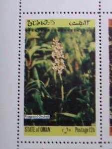 ​OMAN-WORLD FAMOUS LOVELY ORCHIDS MNH S/S-EST.VALUE $12 WE SHIP TO WORLD WIDE