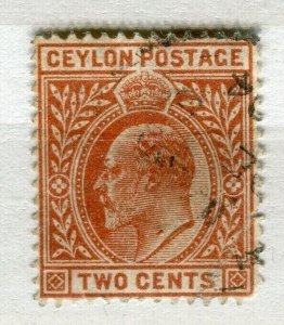 CEYLON; 1903 early Ed VII issue fine used 2c. value