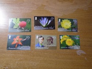 Ascension Island  #  975-80  MNH   Flowers