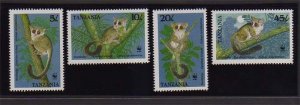 Tanzania 1989 Sc 468-471 WWF set MNH