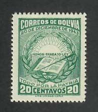 Bolivia; Scott 306; 1945;  Unused; NH