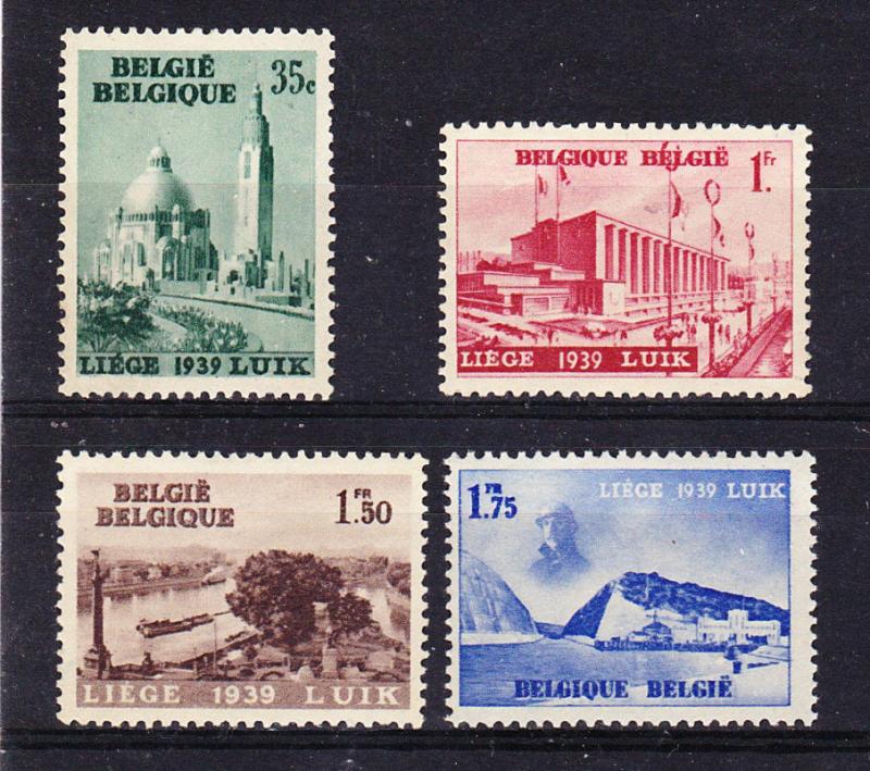 Belgium  318-321 MNH 1938 Intl.Water Exhib. CV $11.00