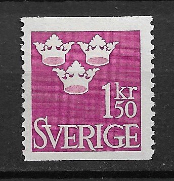 1951 Sweden Sc431 Three Crowns 1.50Kr MNH