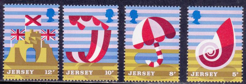 Jersey # 124-127, Tourist Publicity, Mint NH