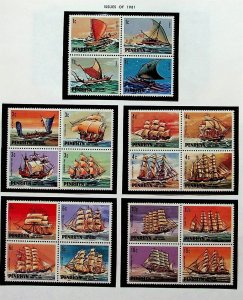 PENRHYN Sc 160-72 NH ISSUE OF 1981 - OLD SHIPS