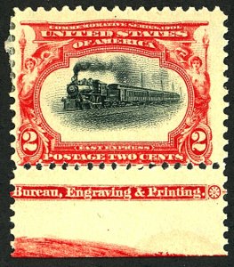 U.S. #295 MINT MARGIN SINGLE OG HR