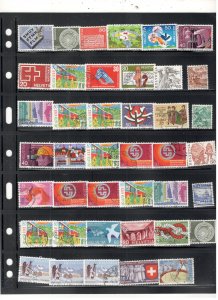 SWITZERLAND COLLECTION ON STOCK SHEET MINT/USED