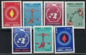 Paraguay 565-68;C269-71 MNH 1965 Human Rights (an3848)