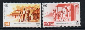 United Natons Vienna Sc 68-69 1987 Homeless Shelter stamp set mint NH