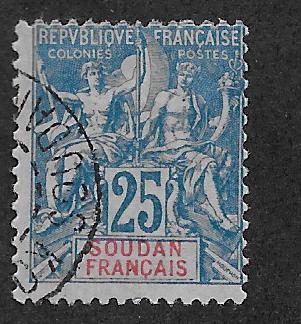 FRENCH SUDAN SC# 13  AVF/U  1900