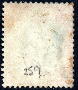 1910 Sg 259 M43/3 1s Dull Vert & Écarlate Avec Colis Suppression