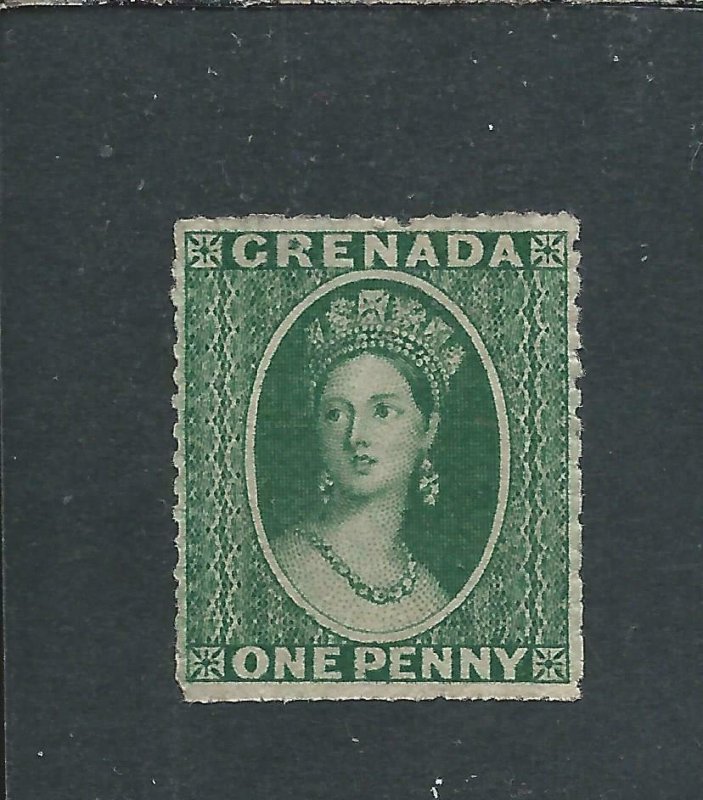 GRENADA 1861 1d GREEN UNUSED SG 2 CAT £50