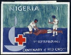 Nigeria 1963 Red Cross Centenary - original artwork for 1...