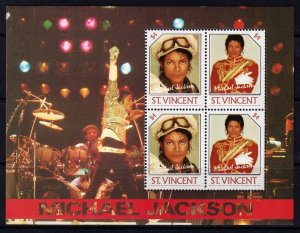 St. Vincent 1985 Michael Jackson Mint MNH Miniature Sheet SC 901