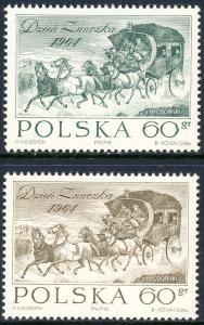 Poland 1964 Sc 1270-1 Artist Jozef Brodowski Art Stamp MH