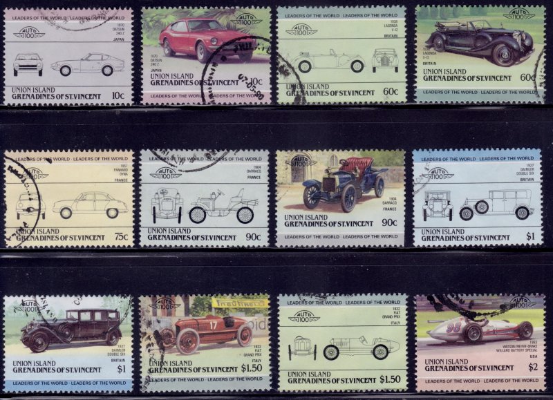 St.Vincent Grenadines, Union Island, 1985, Antique, Vintage Cars, used*