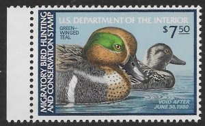 US RW 46   1979   $ 7.50  Federal Duck Stamp  VF Mint nh