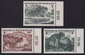 Austria - 1962 - Scott #685-687 - MNH - Lowland Forests