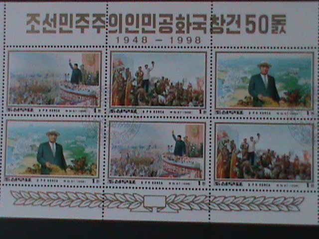 ​KOREA-1998-SC#3770 50TH ANNIVERSARY OF DPR KOREA MNH SHEET VF-HARD TO FIND