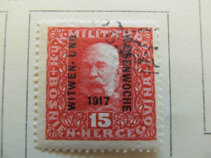 Bosnia & Herzegovina 1917 15h fine used semi-postal stamp A13P18F55