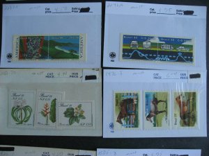 Brazil MNH collection assembled in sales cards etc 