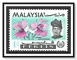 Perlis #40 Sultan & Orchids MNH