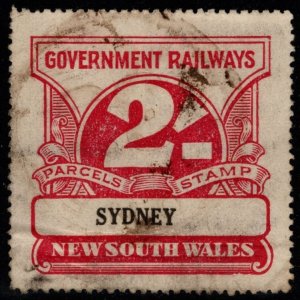 1920's Australia New South Wales Government Railway 2 Shillings Parcel S...