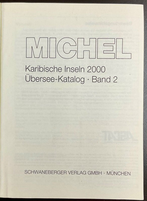 Michel Karisbische Inseln 2000 Band 2 Stamp Catalog