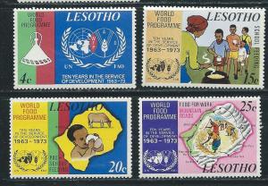 Lesotho 136-9 1973 10th Food Program set MNH