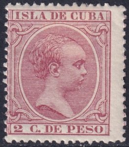 Cuba 1896 Sc 139 MH*