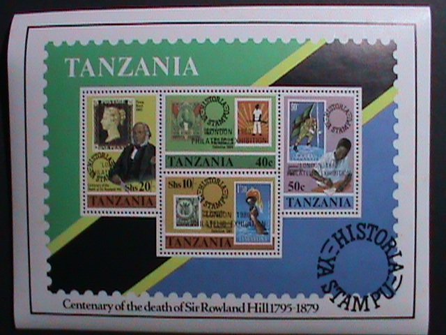 TANZANIA-1979-SC#144a CENTENARY-DEATH OF SIR ROWLAND HILL  MNH-S/S-VERY FINE