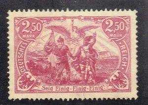 GERMANY SC #114 MNH 2.50m 1920 UNION OF NORTH AND SOUTH GERMANY