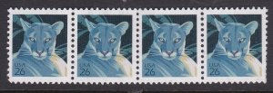 USA - 2007 - Florida Panther - strip x4 @ 26c - used