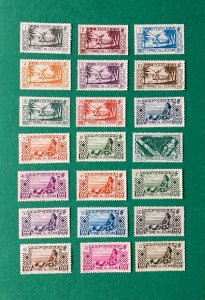 FRENCH POLYNESIA Scott 80-116 MH Complete set of 37 (See description)