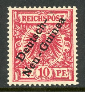 Germany 1897 New Guinea 10pf Carmine First Issue Scott # 3 Mint E430