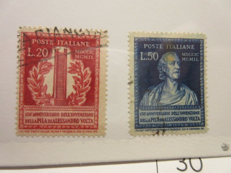 ITALY  Scott  526-527  USED  LotX  Cat $37