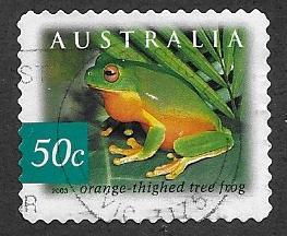 Australia  Scott 2163  Used  frog, reptile