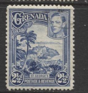 Grenada -Scott 136 - KGVI- Definitive Issue -1938 - FU - Single 2.1/2p Stamp