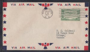United States Scott C21 FDC - 1937 Airmail Issue