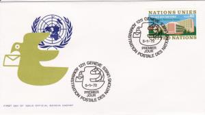 U.N.  - Geneva # 22, Palace of Nations, First Day Cover