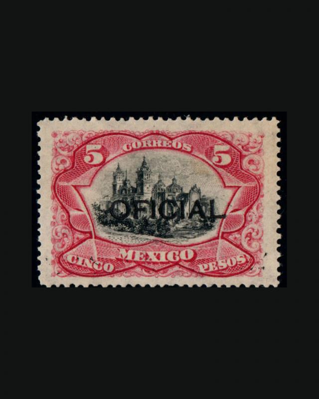 VINTAGE: MEXICO 1910 USED OG LH SCOTT # O74 $200 LOT #1910XH