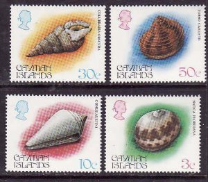 Cayman Is.-Sc#518-21- id9-unused NH set-Marine Life-Seashells-1984-