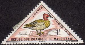 Mauritania J29 - Mint-H - 1fr Garganey Teal (1963) (cv $0.30)